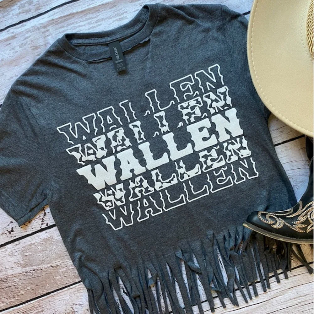 Wallen Fringe Tee - Picture 1 of 2